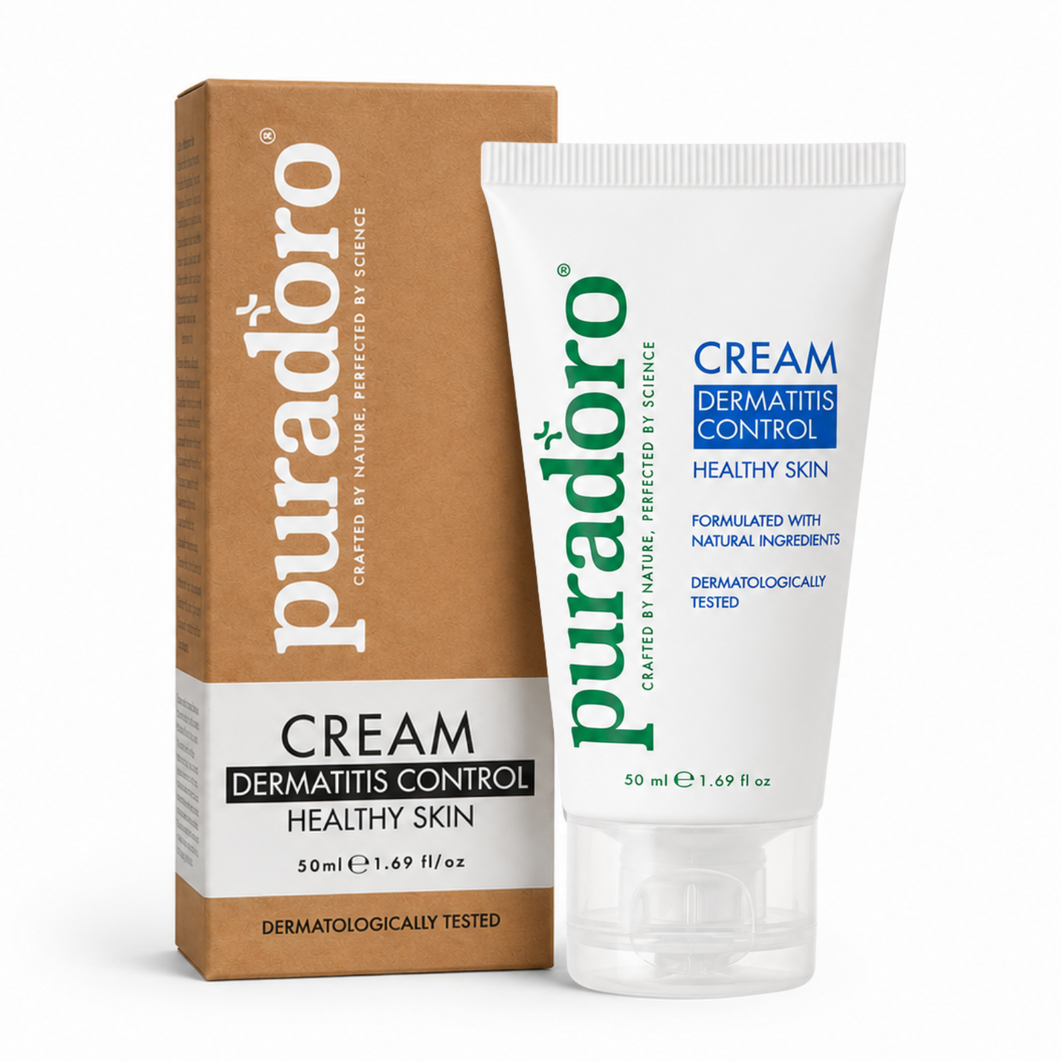 dermatitis cream puradoro Cream for Dermatitis & Healthy Skin – Soothes itching, redness, and flaking 50ml - Image 1